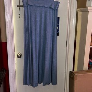 Blue Heathered Lularoe Maxi Skirt